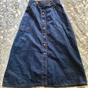 Vintage denim skirt